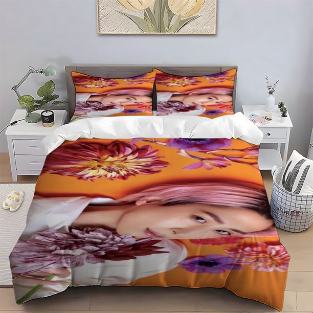 Sakuma Daisuke'S Dream Photo Pattern Digital Print Three-Piece Set 100% Polyester Light Beige-Friendly Fabric