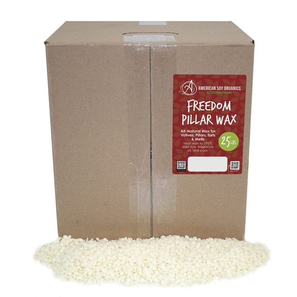 Perlas de cera de soja American Soy Organics 11,3 kg para velas pilar
