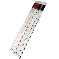 Magideal - Regla De Mezcla Para Pintura De Automóviles, Escala De Medición De 2:1 Y 4:1, Fácil De Mezclar, Color De Pintura De Aleación De Aluminio, Color De Rec Grande