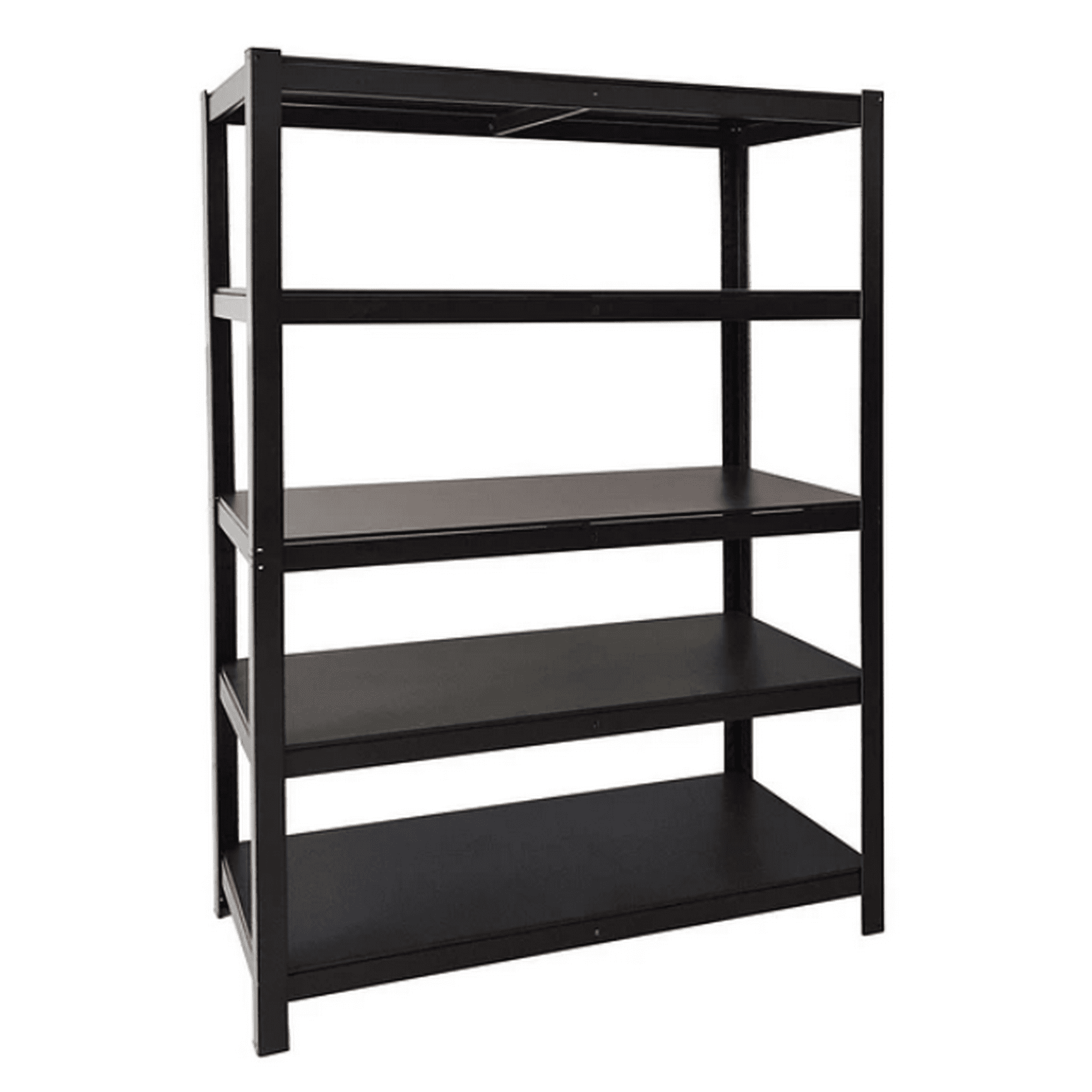 Metalbrein - Estante Metálico 183x120x45 Negro Bandeja Metálica - 5 Niveles