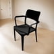 thumbnail image 1 of Silla Plástica Con Apoya Brazos Minimal Negro Dvp, 1 of 5
