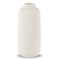 Inspiracci - Florero Cerámica Blanco 25Cm