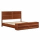 thumbnail image 3 of Cama King Size con cabecera geométrica 3D y banco de almacenamiento - almacenamiento de 4 cajones, muebles modernos de dormitorio, 3 of 6