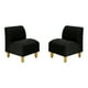 thumbnail image 1 of Set Poltrona Soft 1C Felpa 01 Negro, 1 of 5