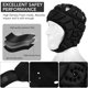 thumbnail image 3 of Casco de fútbol americano VICTRIDGE Soft Shell para jóvenes, negro, grande, 3 of 7