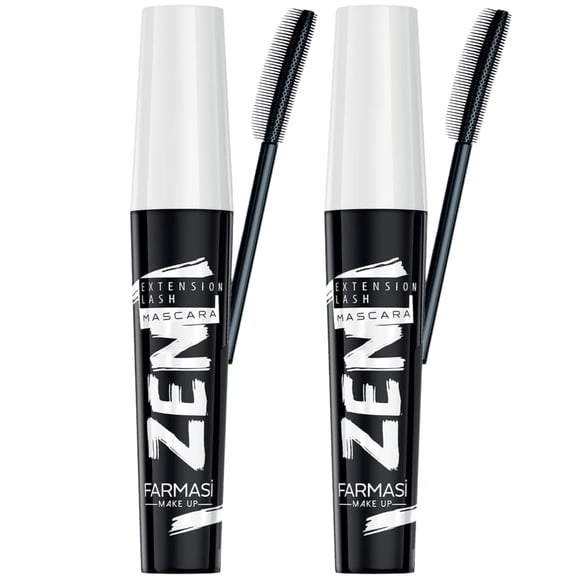 Máscara de Pestañas FARMASi Zen Extension 2 Unidades Negro Intenso