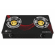 thumbnail image 1 of Cocina a Gas Dos Platos New Line Vidrio Templado Negro, 1 of 4