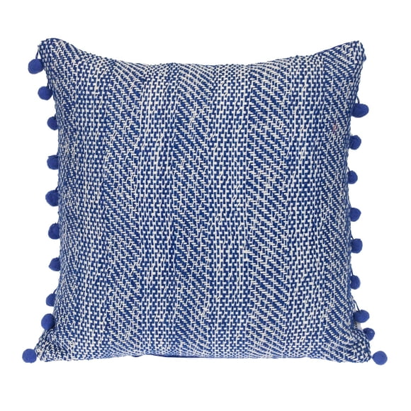 Almohada Parkland Collection, tejida transicional, azul, 45 x 45 cm