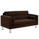 thumbnail image 2 of Sofa Retro 3c Felpa 12 Chocolate, 2 of 6