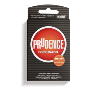 Dkt - Preservativo Prudence Corrugado, 1 Caja, 3 Unidades