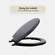 thumbnail image 4 of Asiento de inodoro Achim Home Decor Fantasia Wood Black 43 cm, 4 of 6