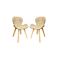 Habita2 Chile - Pack 2 Sillas Radar Wood Beige