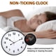 thumbnail image 4 of Reloj de pared LEIKE 61 cm negro retro con movimiento de cuarzo silencioso, 4 of 7