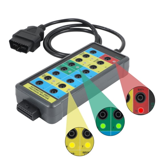 Detector de protocolo OBDII OBD2 Breakout Box KAISAL con cable