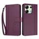 thumbnail image 3 of Funda Cartera Trébol para Xiaomi Redmi Note 13 4G con Ranuras Tarjetas y Carga Inalámbrica Violeta, 3 of 6
