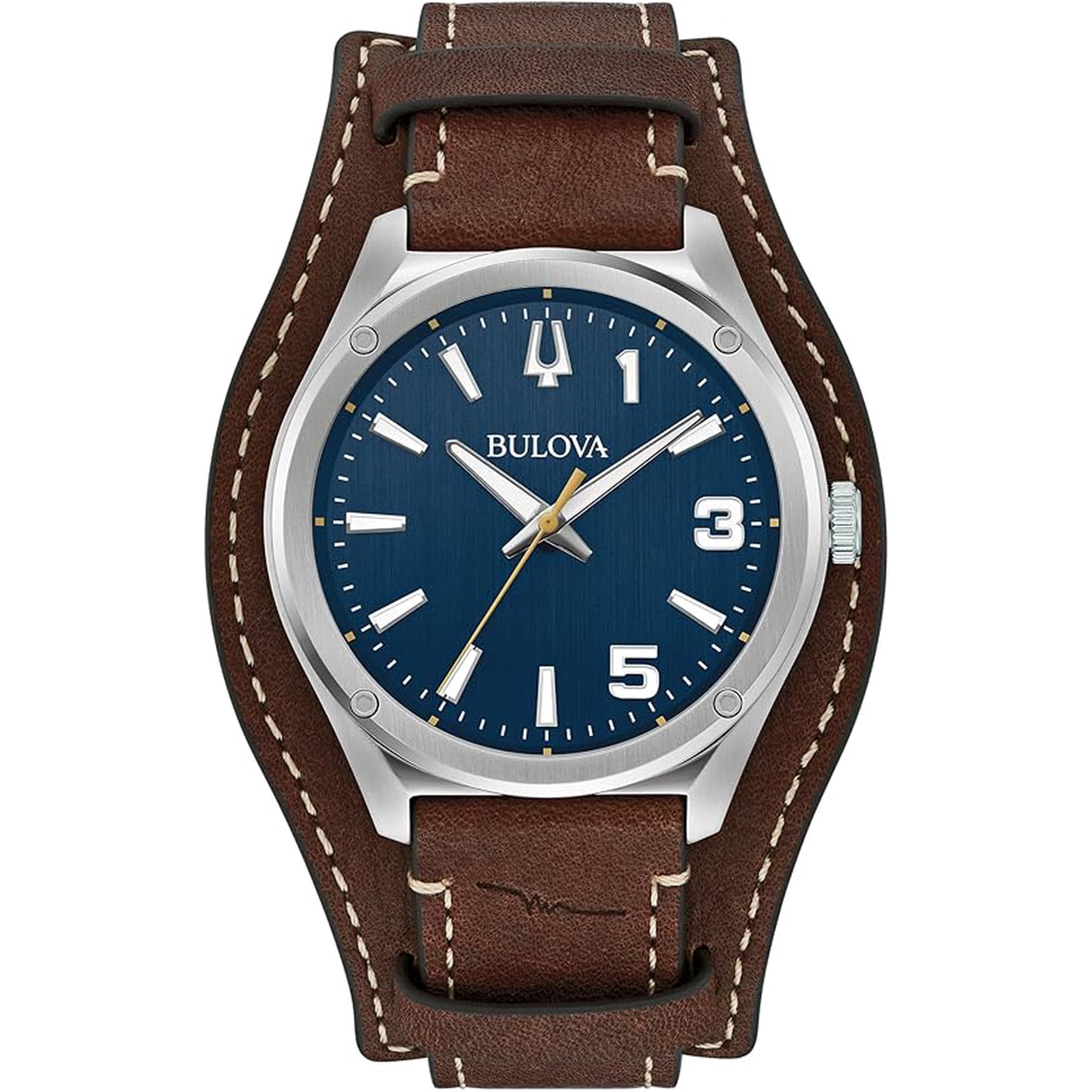 Bulova - Reloj Análogo Caravelle Marc Anthony Sport Cuero Marrón Hombre