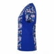 thumbnail image 2 of Delantal Mujer modelo Fusión tela Anti fluidos estampada. Azul Rey - Art. FUS-2, 2 of 3