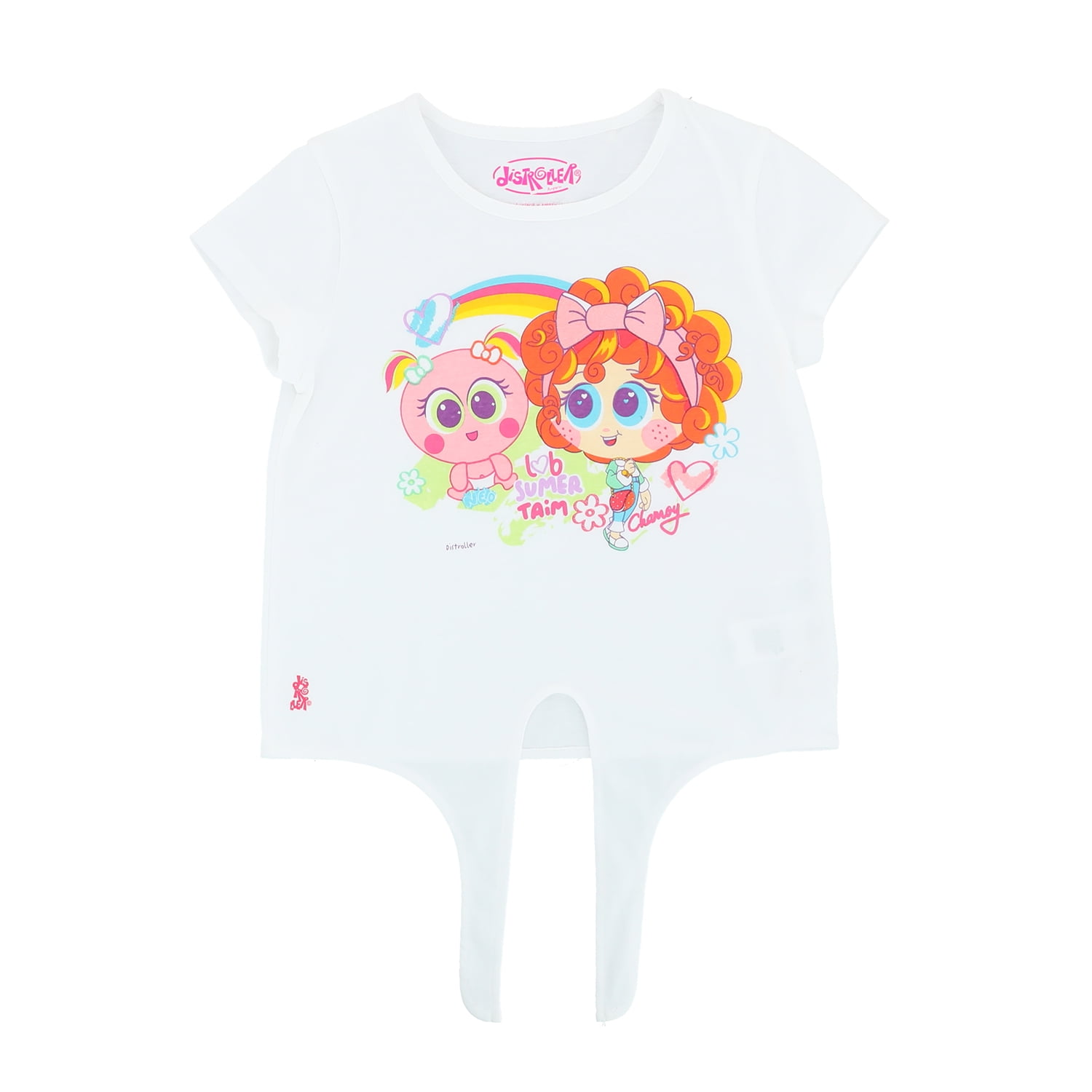 Polera Niña Luv Summer Blanco Distroller