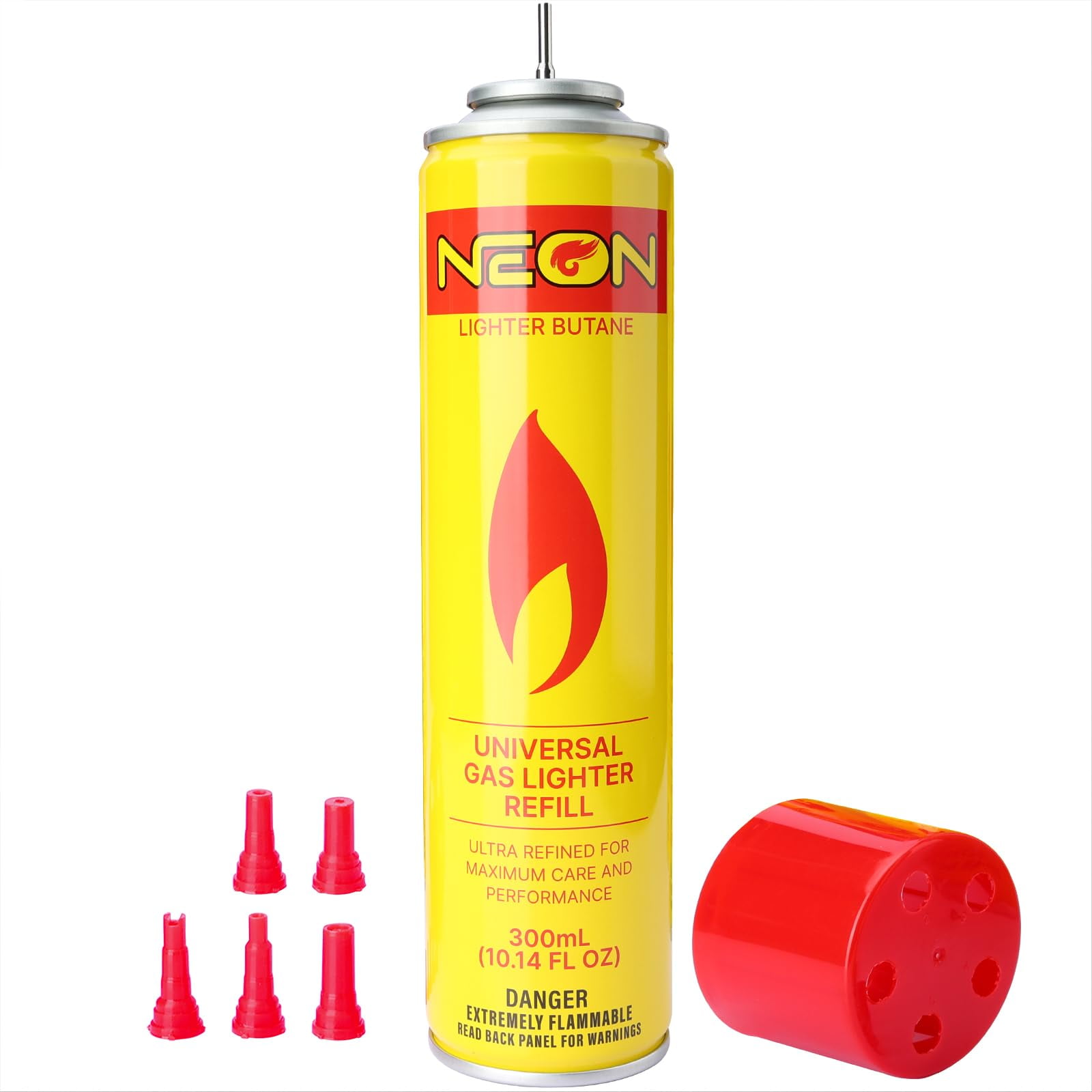 Recarga De Gas Butano Neon 300 Ml Gas Ultra Refinado
