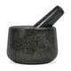 thumbnail image 1 of Mortero Marmol Fontina Moledor con Mazo de 12x8cm Negro, 1 of 3