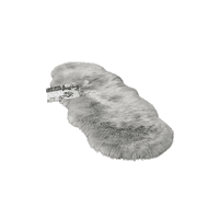 Genérico - Alfombra Peluda Bajada De Cama 180X60 Cm Gris Claro