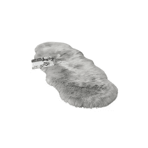 Genérico - Alfombra Peluda Bajada De Cama 180X60 Cm Gris Claro