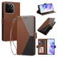 thumbnail image 2 of Cartera Plegable para Honor 200 Smart, PU Tricolor con Ranuras, Marrón, 2 of 6
