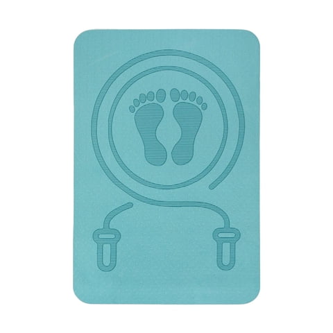 Ioensy - Estera De Cuerda Para Saltar Antideslizante A Prueba De Golpes Estera De Saltar Estera De Yoga Estera De Ejercicio Físico Azul