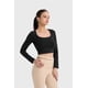 thumbnail image 2 of Polera Mujer Escote Cuadrado Negro, 2 of 4