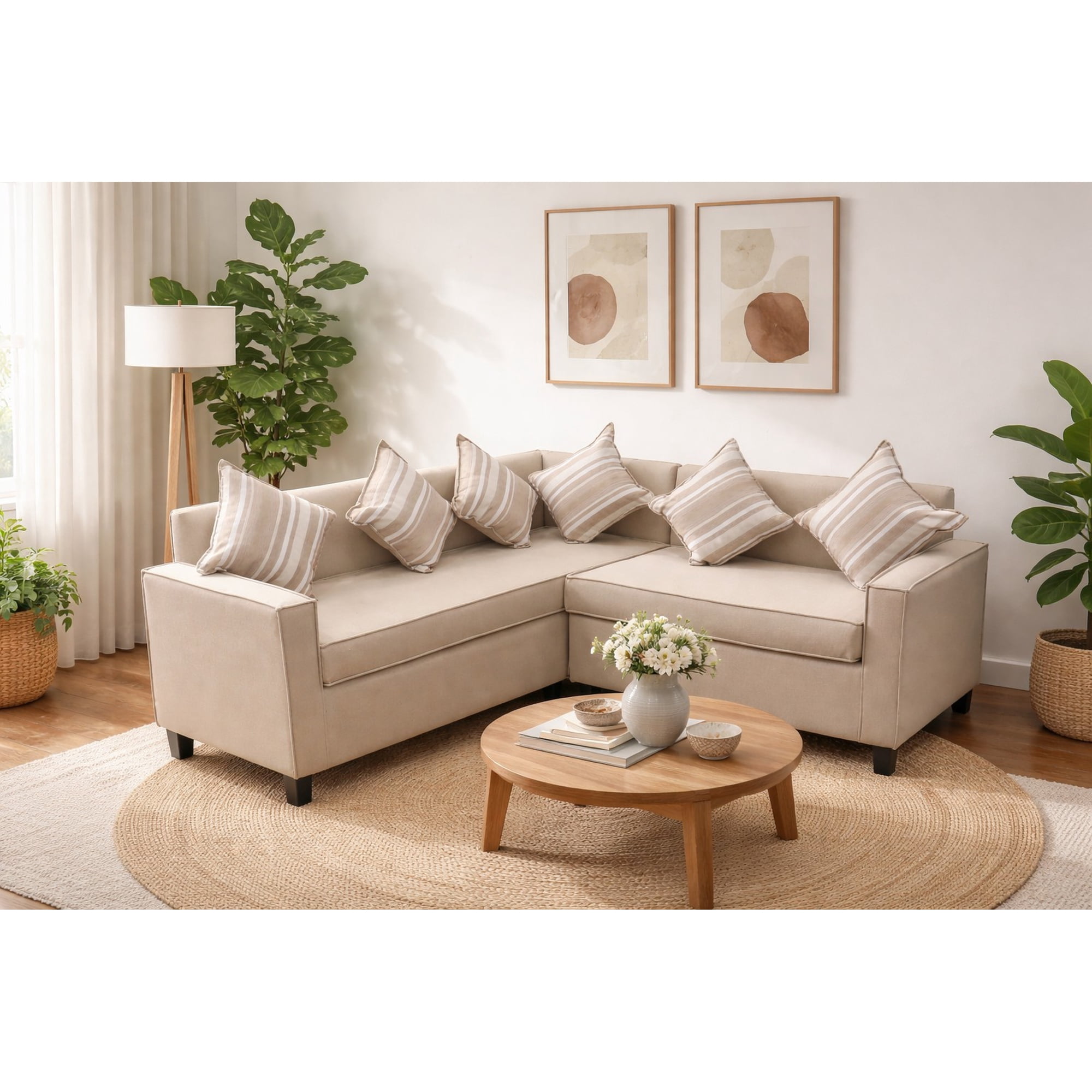 Almore - Sofa Seccional Constanza Beige