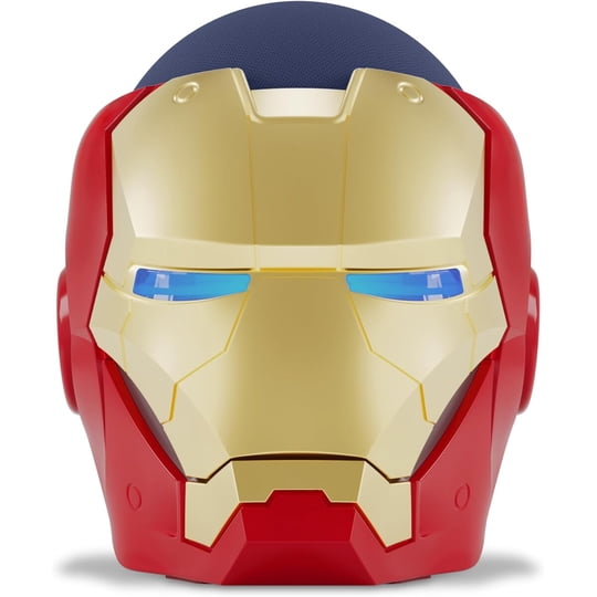 Prueba - Echo Dot 5ta Gen Bundle Azul Soporte Marvel Iron Man.