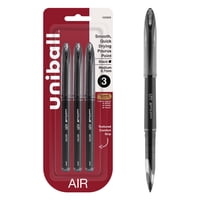 Bolígrafo Uni-Ball Air De Punta Fina, 0,7 Mm, Negro, Paquete De 3