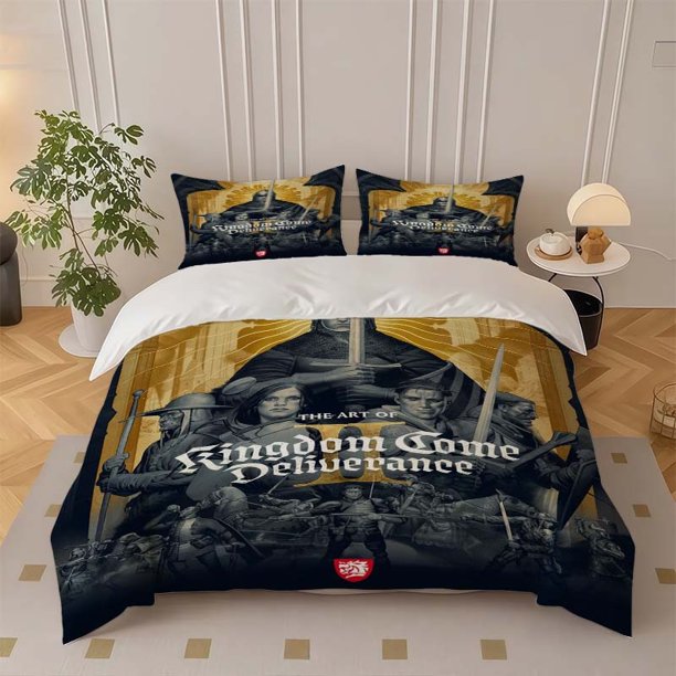 Heavenly Savior 2: Kingdom Deliverance 2 Themed Bedding Set Soft and Comfortable for All Seasons Ideal for Home & Bedroom Use