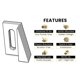 thumbnail image 4 of Guía inferior para puerta corrediza empotrada Grovers Home Solutions (blanco), 4 of 6