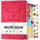 thumbnail image 1 of Libro de recetas Legend - Libro de cocina en blanco tapa dura A5 58 recetas Rosa fuerte, 1 of 3