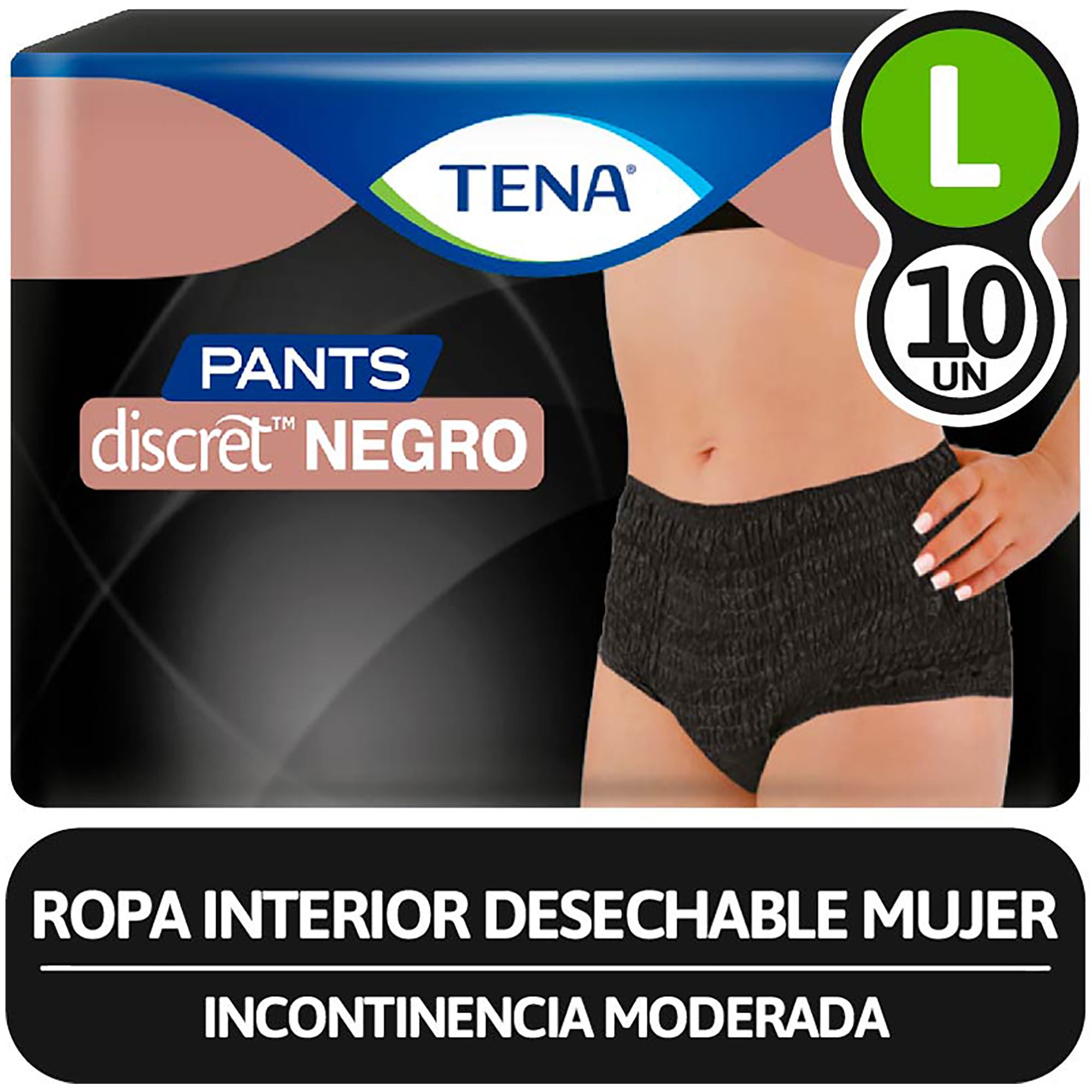 Ropa Interior Desechable Discret 10 Un Tena