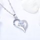 thumbnail image 2 of Collar Corazón Plata Italiana History- Blanco, 2 of 2