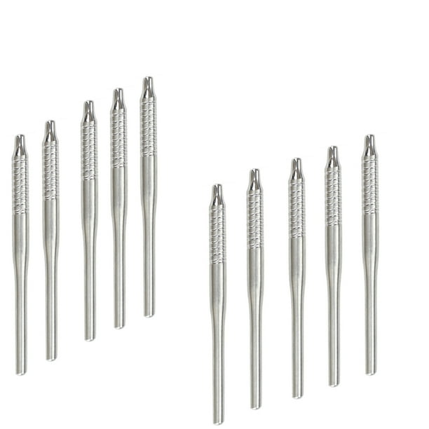 10Pcs Dental Mouth Mirror Handle Oral Stainless Steel Extension Handle Oral Health Care Clean Dentistry Tools