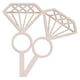 thumbnail image 3 of 12 Uds. Anillo De Diamante De Madera Cupcake Toppers Fiesta Nupcial Ducha Pastel Decoración, 3 of 4
