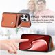 thumbnail image 3 of Funda Billetera Tejida para iPhone 16 Pro con Soporte y Tarjetero Marrón, 3 of 5