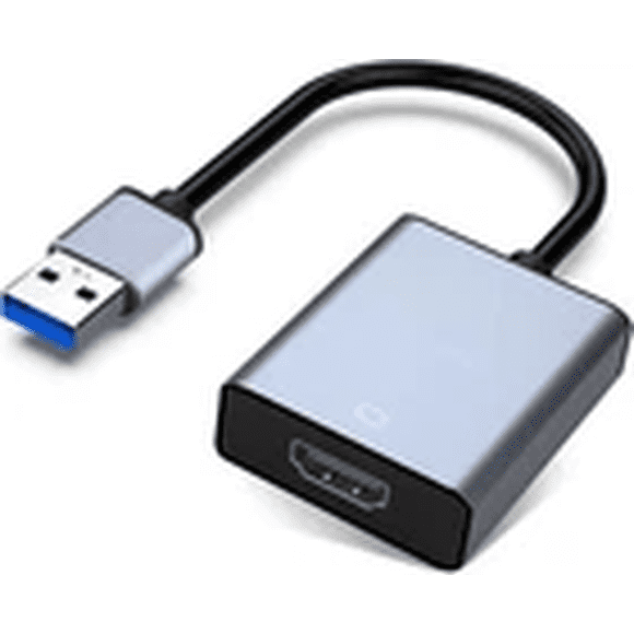 Adaptador USB Macho a HDMI Hembra sin cable 1080P Full HD pa