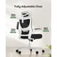 thumbnail image 2 of Silla de oficina ergonómica Marsail con respaldo alto de malla y soporte lumbar, 2 of 7