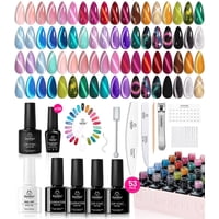 Beetles Gel Polish - Set De Esmaltes De Uñas Beetles Cat Eye Gel, 36 Colores Con Accesorio