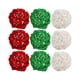thumbnail image 3 of 9x Bolas Decorativas De Ratán Rellenos De Jarrón Para Decoración De Mesa Del Hogar Fiesta De Navidad Rojo Verde Blanco, 3 of 3