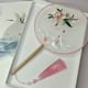 thumbnail image 1 of 1pc Embroidery Crafts Double-sided Embroidery Group Fan Palace Fan Handmade Fan Ancient Style Tourist Spot Photo Props Dance Double-sided Embroidery Fan, 1 of 3