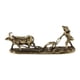 thumbnail image 5 of Figura De Arado De Vaca De Latón, Escultura De Vaca En Miniatura Para Sala De Estar, Estante De Oficina, 5 of 5