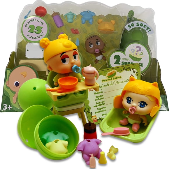 Playset Thin Air Brands Pea Pod para bebés con 25 piezas a partir de 3 años