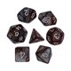 thumbnail image 2 of 7x Dados Poliédricos Smooth D4-D20 Para Ense?anza De Matemáticas Barra De Mesa Juegos De Mesa Marrón Argent, 2 of 5