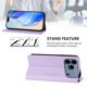 thumbnail image 3 of Funda Billetera con Soporte para iPhone 18 Pro Bloqueo RFID Plegable Morado claro, 3 of 6