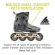 thumbnail image 5 of Patín en Línea Rollerblade Lightning 90 para Hombre Antracita/Topo, 5 of 7